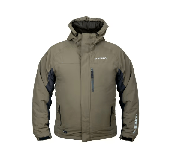 Chaqueta Impermeable Shimano Padded Verde - Tienda Carpfishing