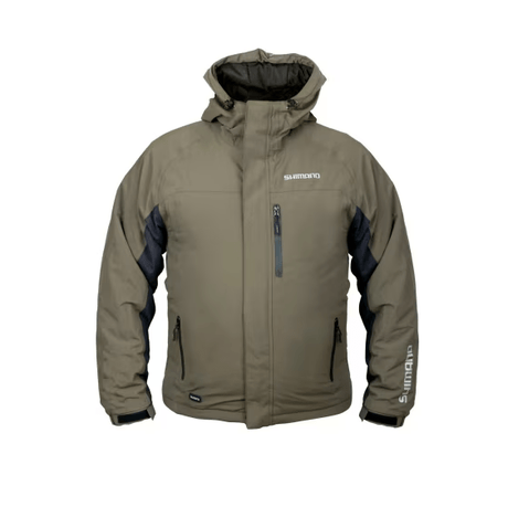 Chaqueta Impermeable Shimano Padded Verde - Tienda Carpfishing