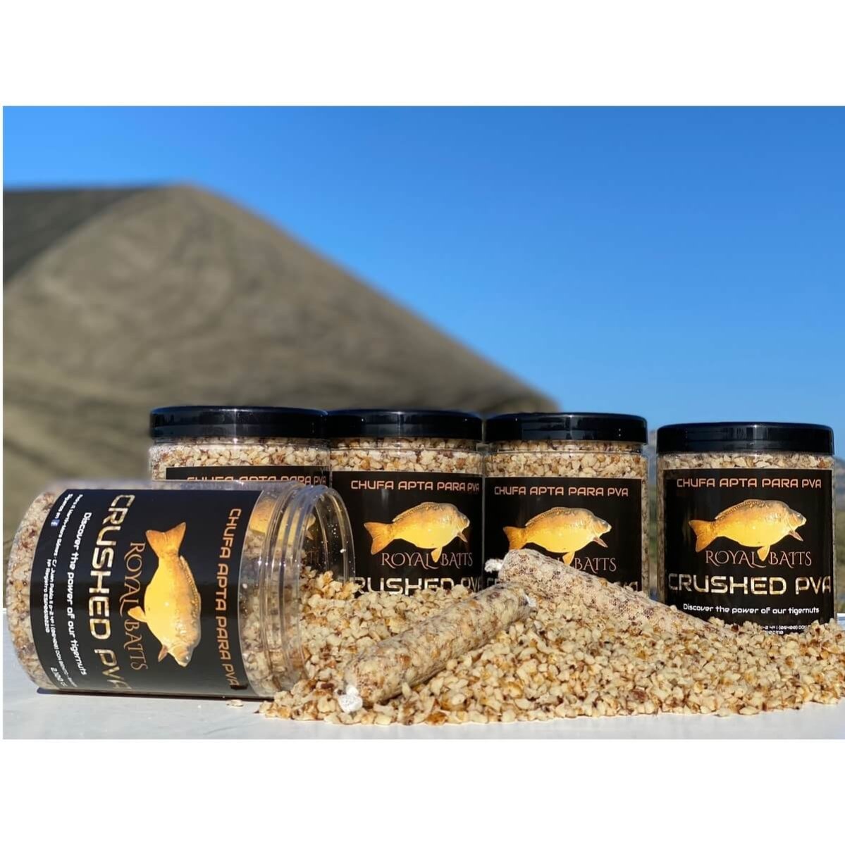 Chufa Crushed Royal Baits Melocotón - Piña - Tienda Carpfishing