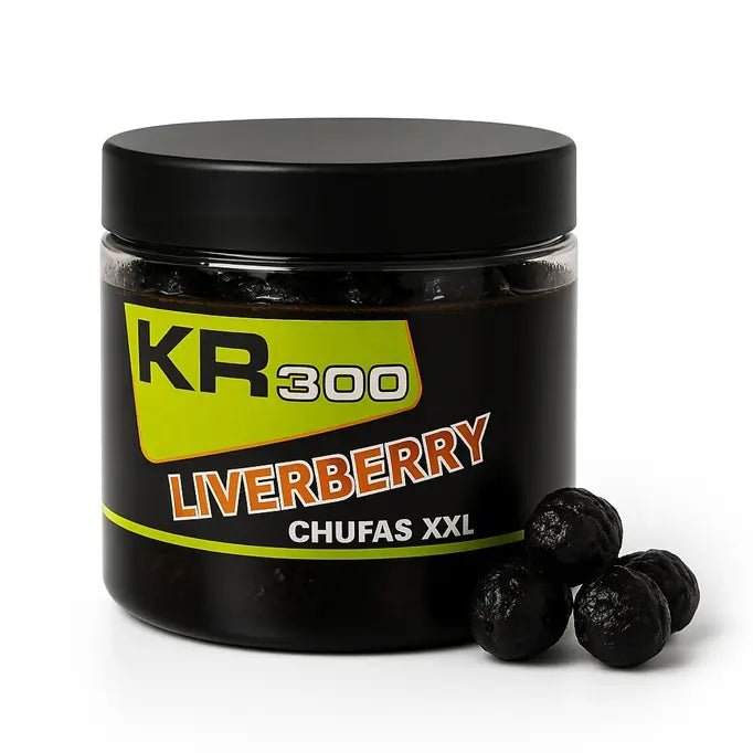 Chufas Krom Quality KR300 Black XXL LiverBerry 200 ml - Tienda Carpfishing
