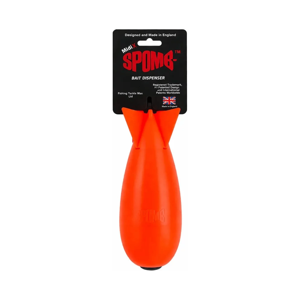 Cohete cebador Spomb Midi X Exclusive Fluro Rojo - Tienda Carpfishing