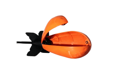 Cohete cebador Spyder Spod Medium Naranja/Negro - Tienda Carpfishing