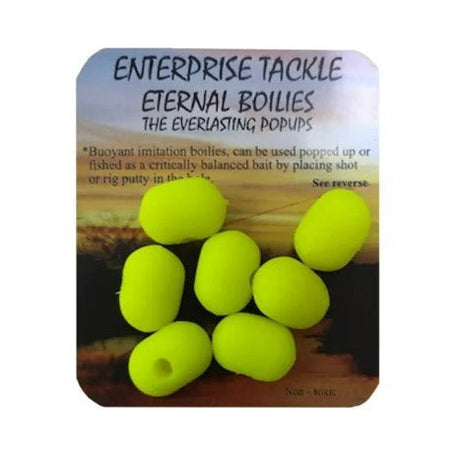 Dumbells Pop Ups Enterprise Eternal Dumbell Amarillo Fluor 11/15 mm - Tienda Carpfishing