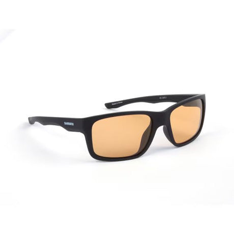 Gafas de sol polarizadas Shimano Aspire Negro mate y Amarillo - Tienda Carpfishing