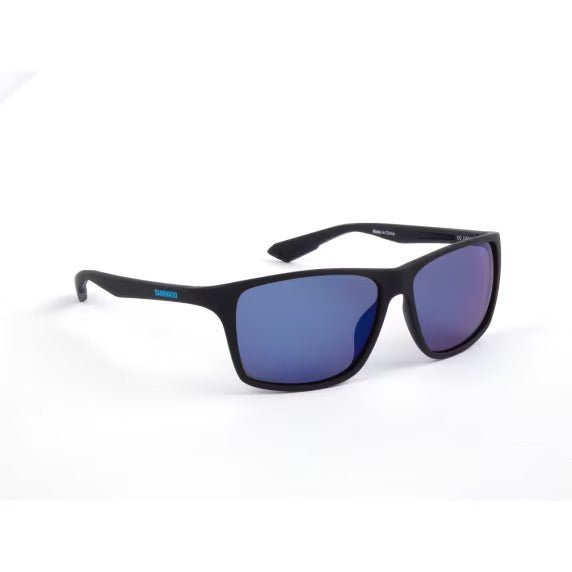 Gafas de sol polarizadas Shimano Technium Negro mate y Azul - Tienda Carpfishing