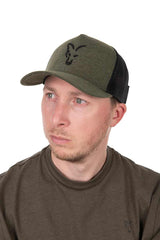 Gorra Fox Trucker Verde - Negra - Tienda Carpfishing