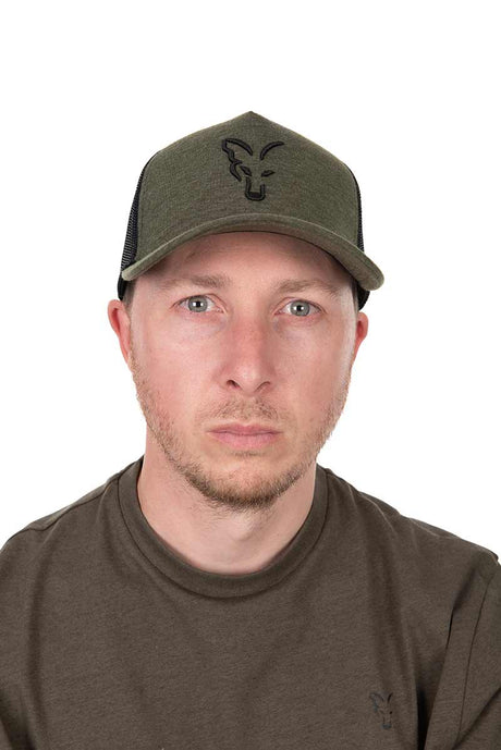 Gorra Fox Trucker Verde - Negra - Tienda Carpfishing