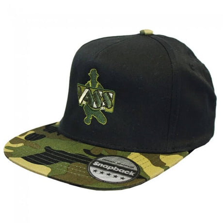 Gorra Vass VB691 Peak Negra Camo - Tienda Carpfishing
