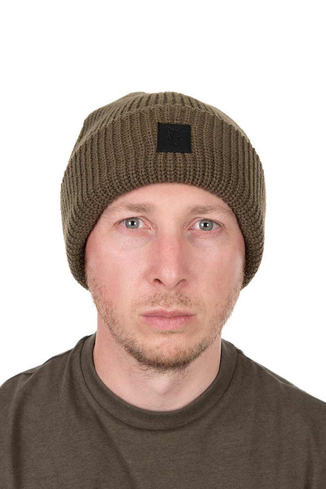 Gorro de lana merino Fox Verde - Tienda Carpfishing