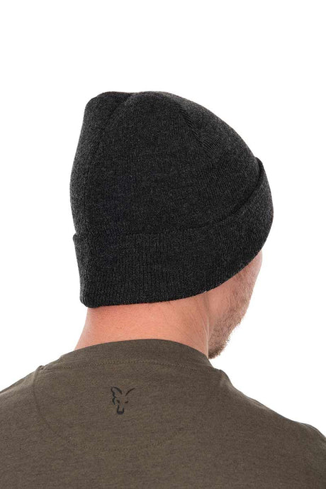 Gorro Fox Collection Beanie Negro y Naranja - Tienda Carpfishing