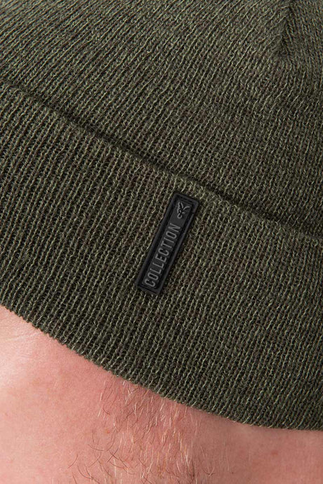 Gorro Fox Collection Beanie Verde y Negro - Tienda Carpfishing