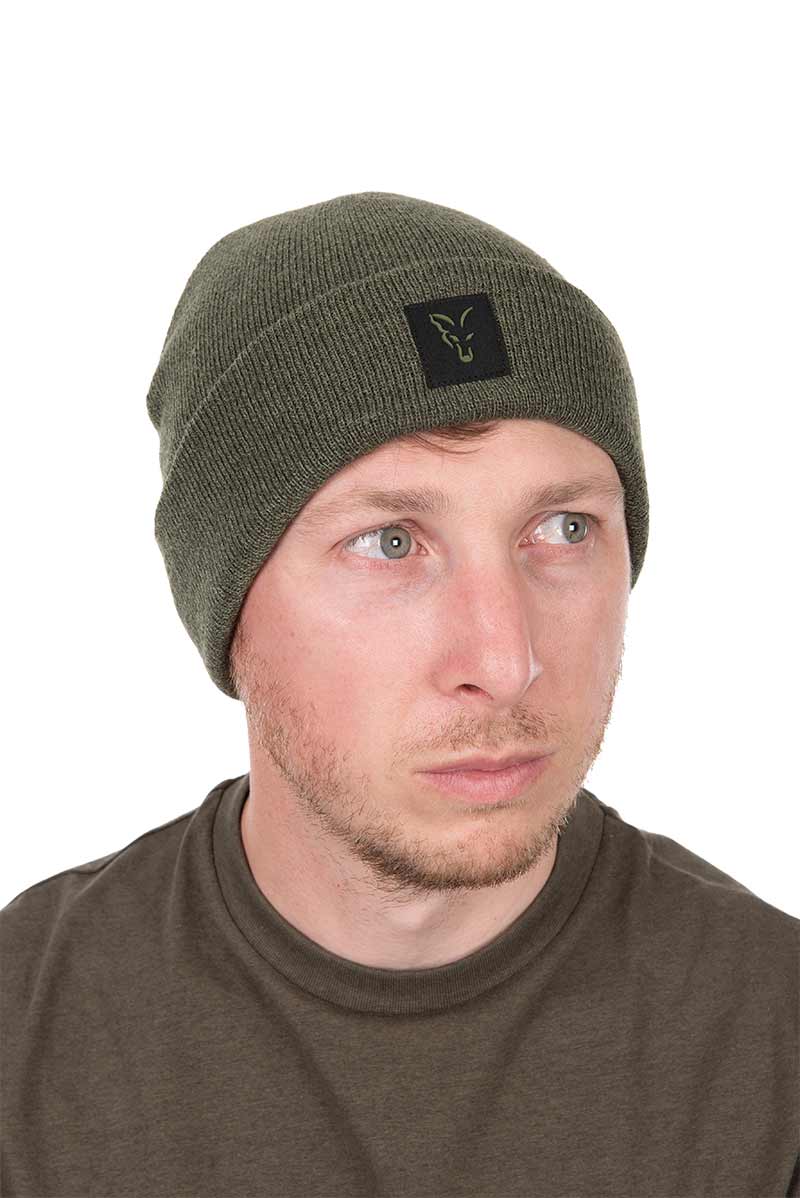 Gorro Fox Collection Beanie Verde y Negro - Tienda Carpfishing