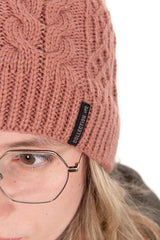Gorro Fox Rosa con bola - Tienda Carpfishing