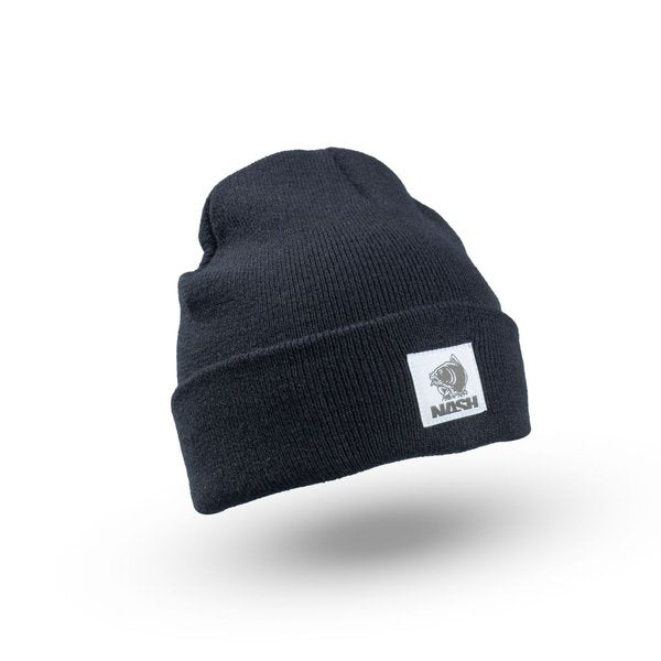 Gorro Nash Make It Happen Badge Negro - Tienda Carpfishing