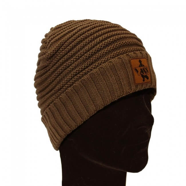 Gorro Vass VR376 Ribbed Marrón - Tienda Carpfishing