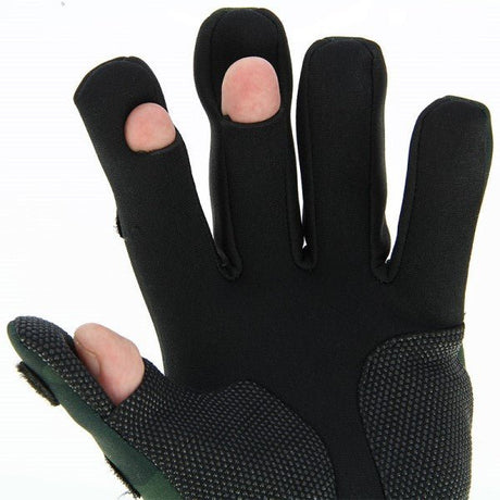 Guantes NGT Neopreno Camo L - Tienda Carpfishing