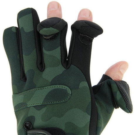 Guantes NGT Neopreno Camo XL - Tienda Carpfishing