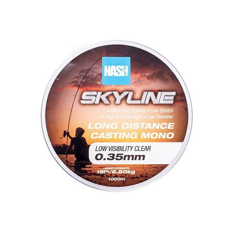Hilo Nash Skyline Transparente 1000 m - Tienda Carpfishing