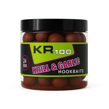 Hook Baits Krom Quality KR100 Krill & Garlic 24 mm - Tienda Carpfishing