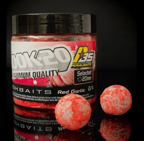 Hook Baits Peralbaits Red Garlic 20 mm - Tienda Carpfishing