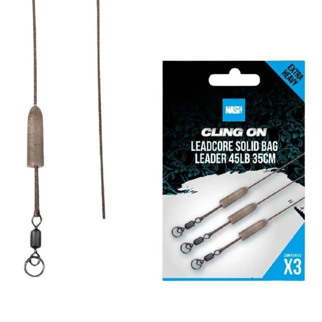 Leadcore Solid Bag Leader Cling On Nash 45 lb - Tienda Carpfishing