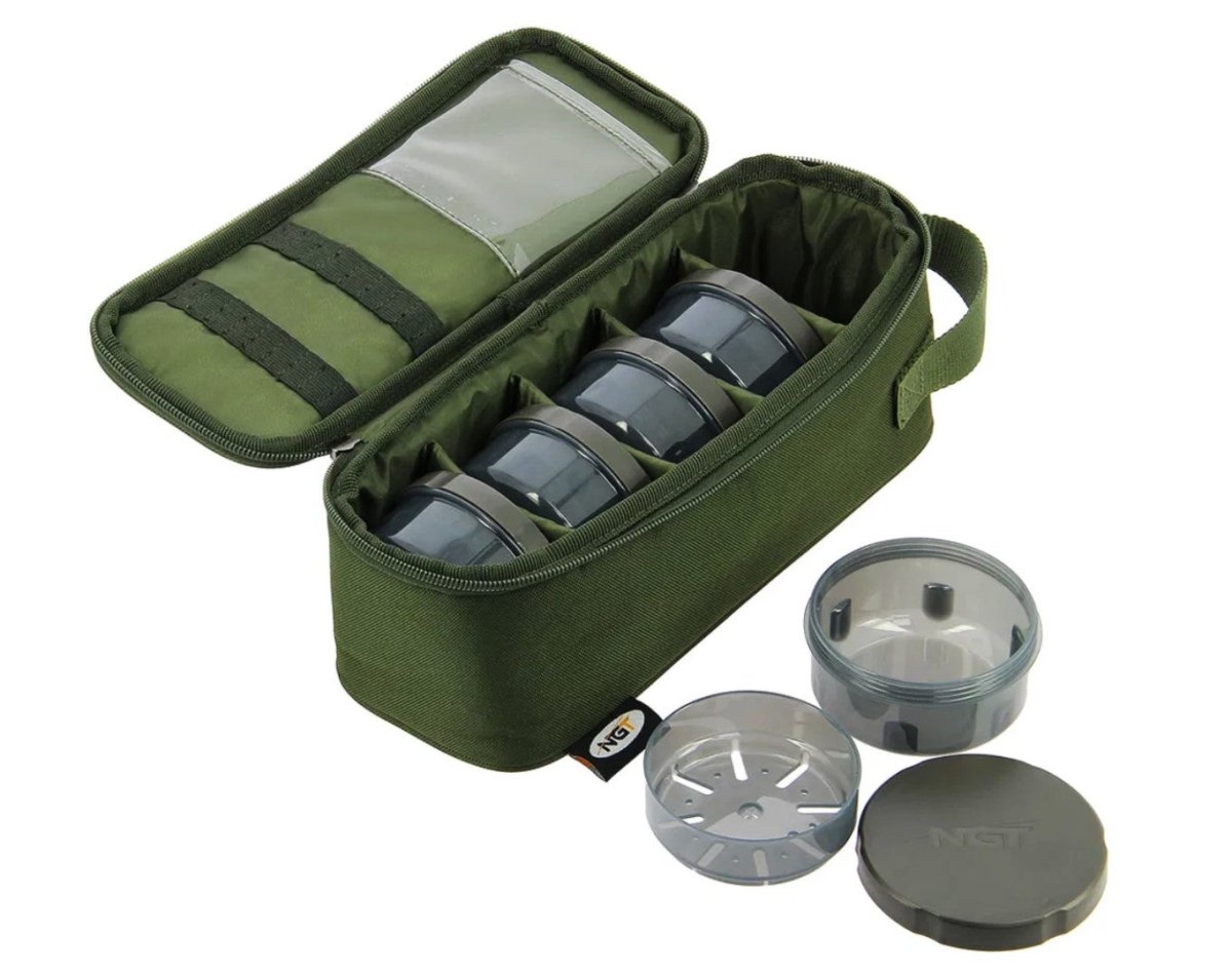 Macuto de 5 botes de cebo NGT - Tienda Carpfishing