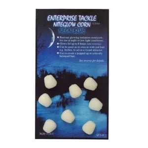 Maiz flotante Enterprise Niteglow Azul Luminoso Grande - Tienda Carpfishing