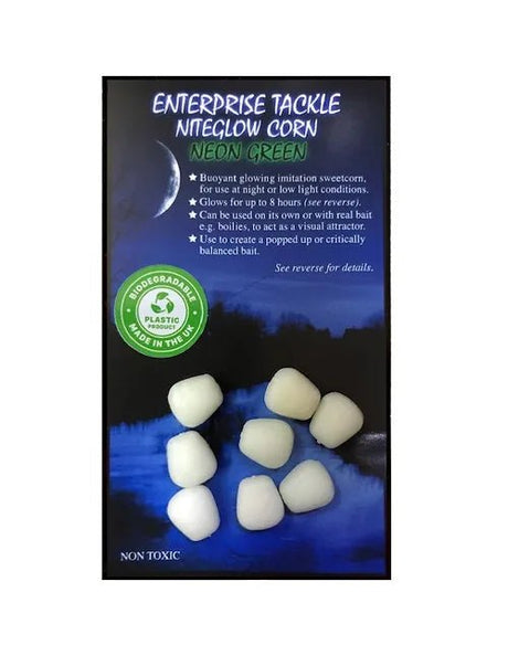 Maiz flotante Enterprise Niteglow Verde Luminoso Grande - Tienda Carpfishing