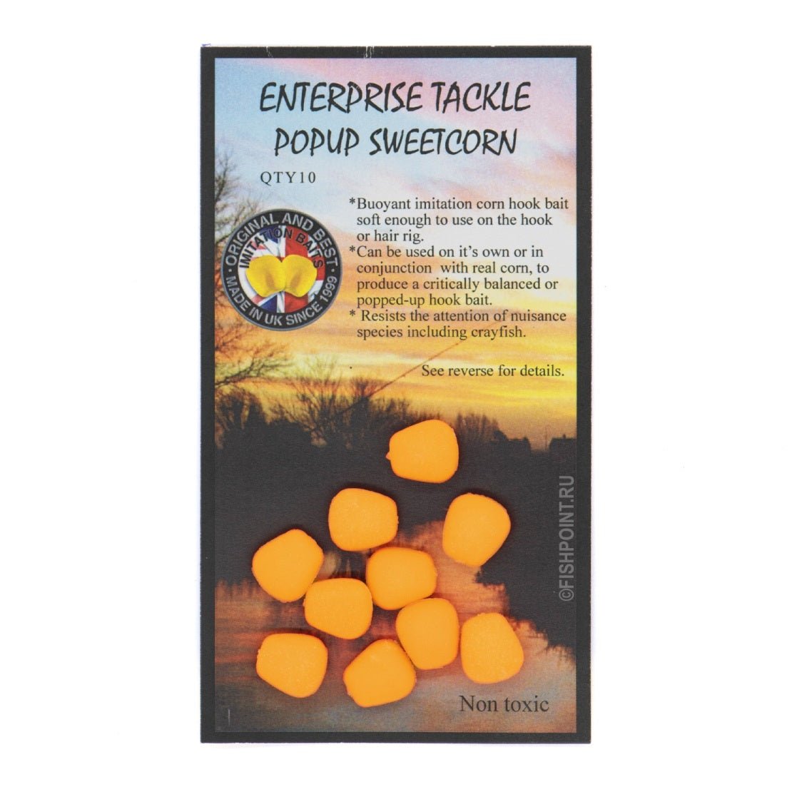 Maiz flotante Enterprise Pop Up Sweetcorn Naranja Tutti Frutty - Tienda Carpfishing