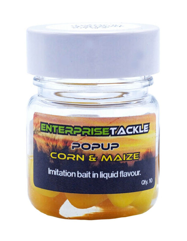 Maíz líquido flotante Enterprise Pop Up Sweetcorn Tutti Frutti Melocoton - Tienda Carpfishing