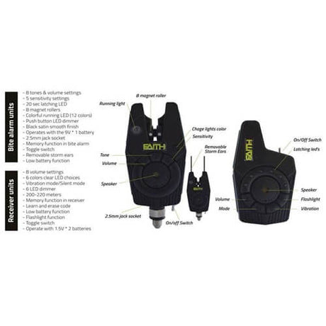 Maletín de Alarmas 2+1 Faith Detector 1 - Tienda Carpfishing