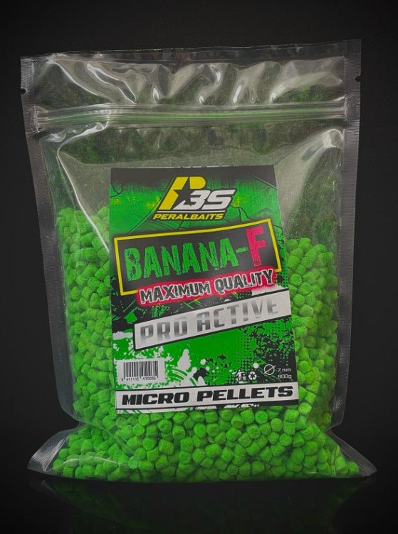 Micro Pellets Peralbaits Banana Fresa 7 mm - Tienda Carpfishing