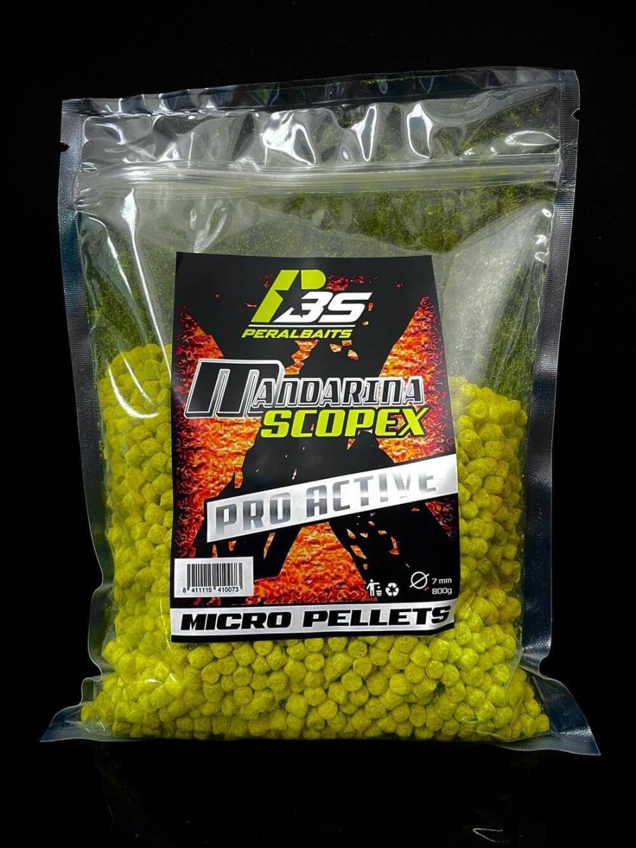 Micro Pellets Peralbaits Mandarina Scopex 7 mm - Tienda Carpfishing