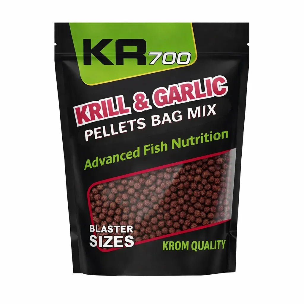 Mix Pellets Krom Quality KR100 Krill & Garlic 4.5MM 800G - Tienda Carpfishing