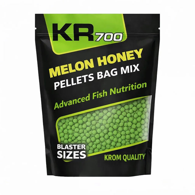 Mix Pellets Krom Quality KR800 Melon Honey 4,5MM 800G - Tienda Carpfishing