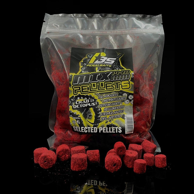 Mix Pellets Peralbaits Crab Octopus 14 - 20 mm - Tienda Carpfishing