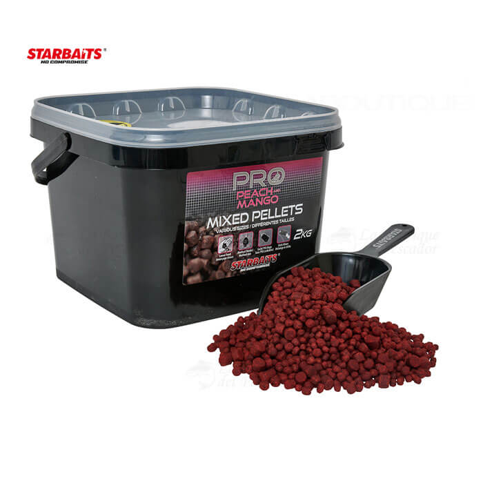 Mix Pellets Starbaits Probiotic Peach Mango - Tienda Carpfishing