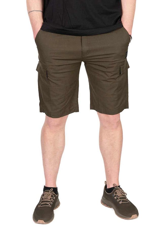 Pantalón corto Fox LW Combat Caqui - Tienda Carpfishing