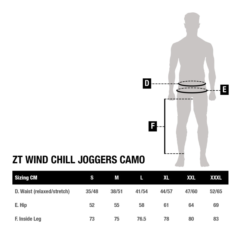 Pantalón Nash Jogger ZT Wind Chill Camo - Tienda Carpfishing