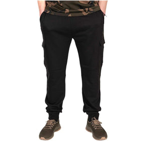 Pantalones Fox LW Combat Negro y Camo - Tienda Carpfishing