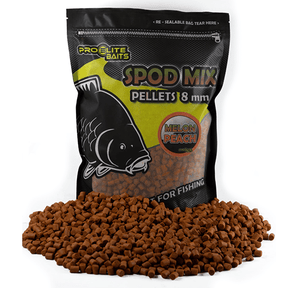 Pellets Spod Mix Pro Elite Baits Melon & Peach 8 mm - Tienda Carpfishing