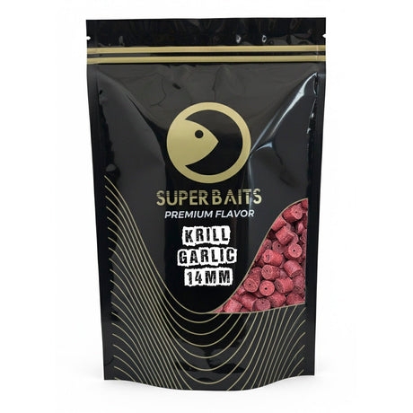 Pellets Superbaits Krill Garlic 14 mm - Tienda Carpfishing