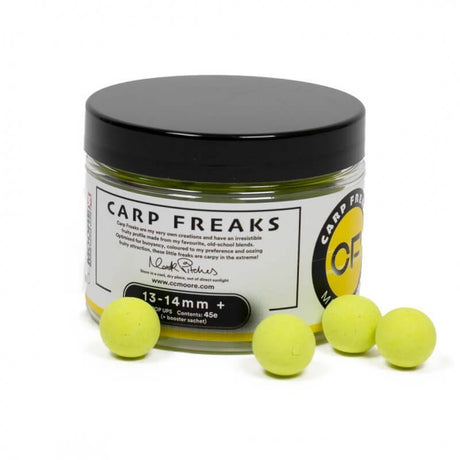 Pop ups Ccmoore Carp Freaks Amarillo 13 - 14 mm - Tienda Carpfishing