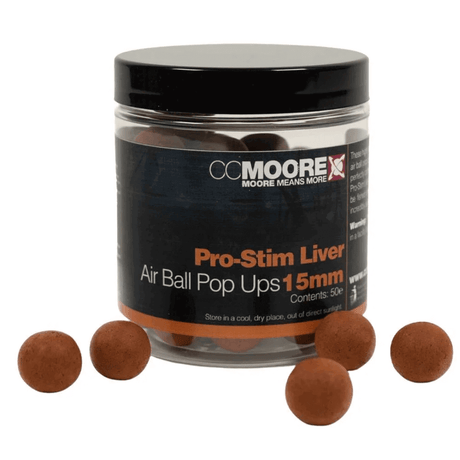 Pop ups Ccmoore Pro - Stim Liver Air Ball Marrón 15 mm - Tienda Carpfishing