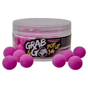Pop Ups Starbaits Grab Go Strawberry Jam 14 mm - Tienda Carpfishing