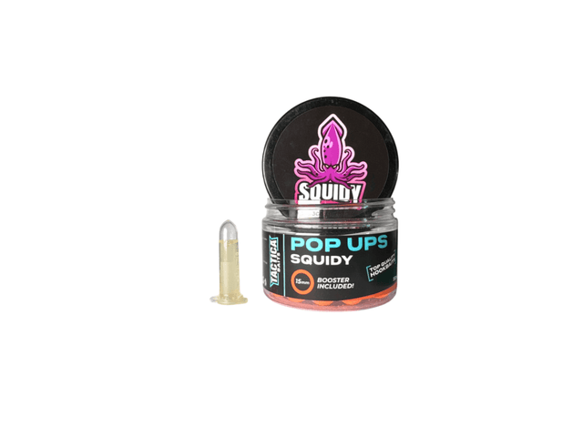 Pop ups Tactica Baits Squidy Naranja Fluor 15 mm - Tienda Carpfishing