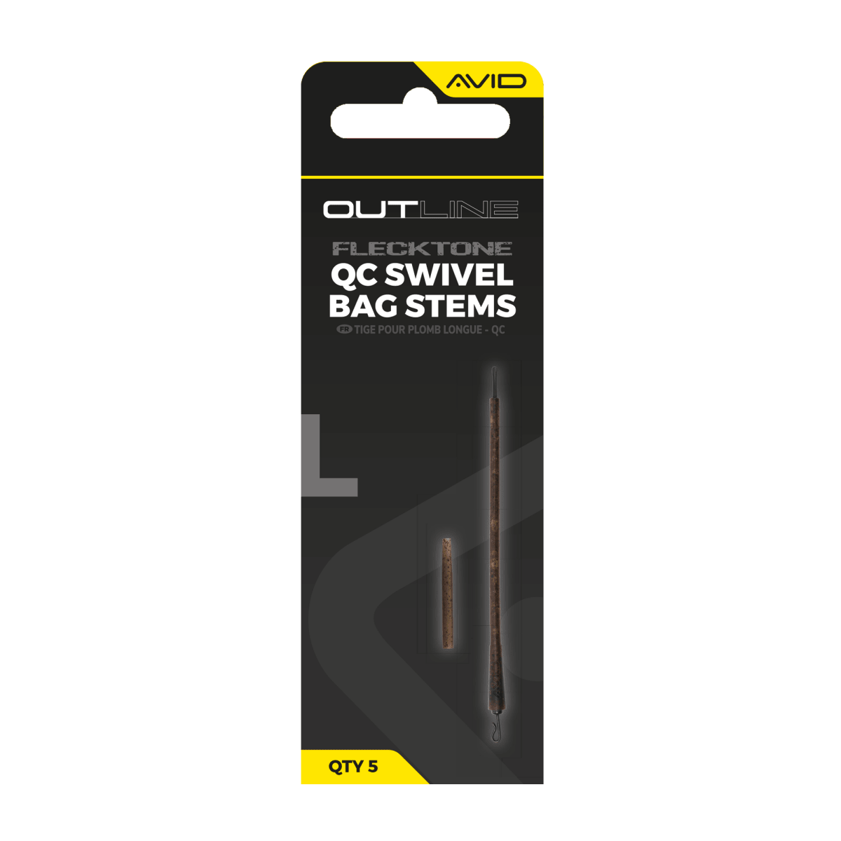 QC Swivel Bag Stems Avid Carp Outline FleckTone L - Tienda Carpfishing