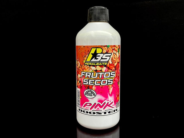 Remojo Booster Pink Peralbaits Frutos Secos 500 ml - Tienda Carpfishing