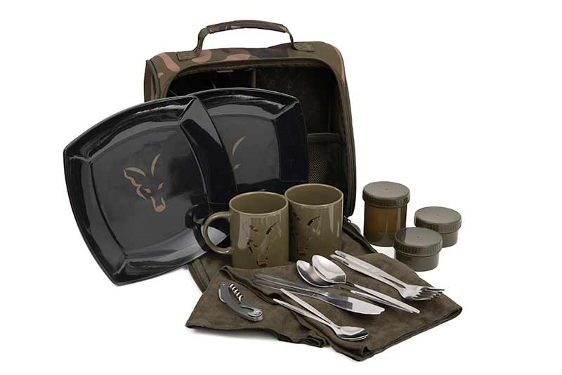 Set de cubiertos Fox Camolite 2 Personas - Tienda Carpfishing