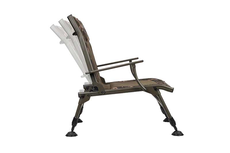 Silla Fox Duralite Recliner con reposabrazos - Tienda Carpfishing
